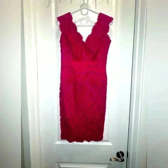 Tadashi Shoji Caria Embroidered Lace Dress - Picture 4 of 5